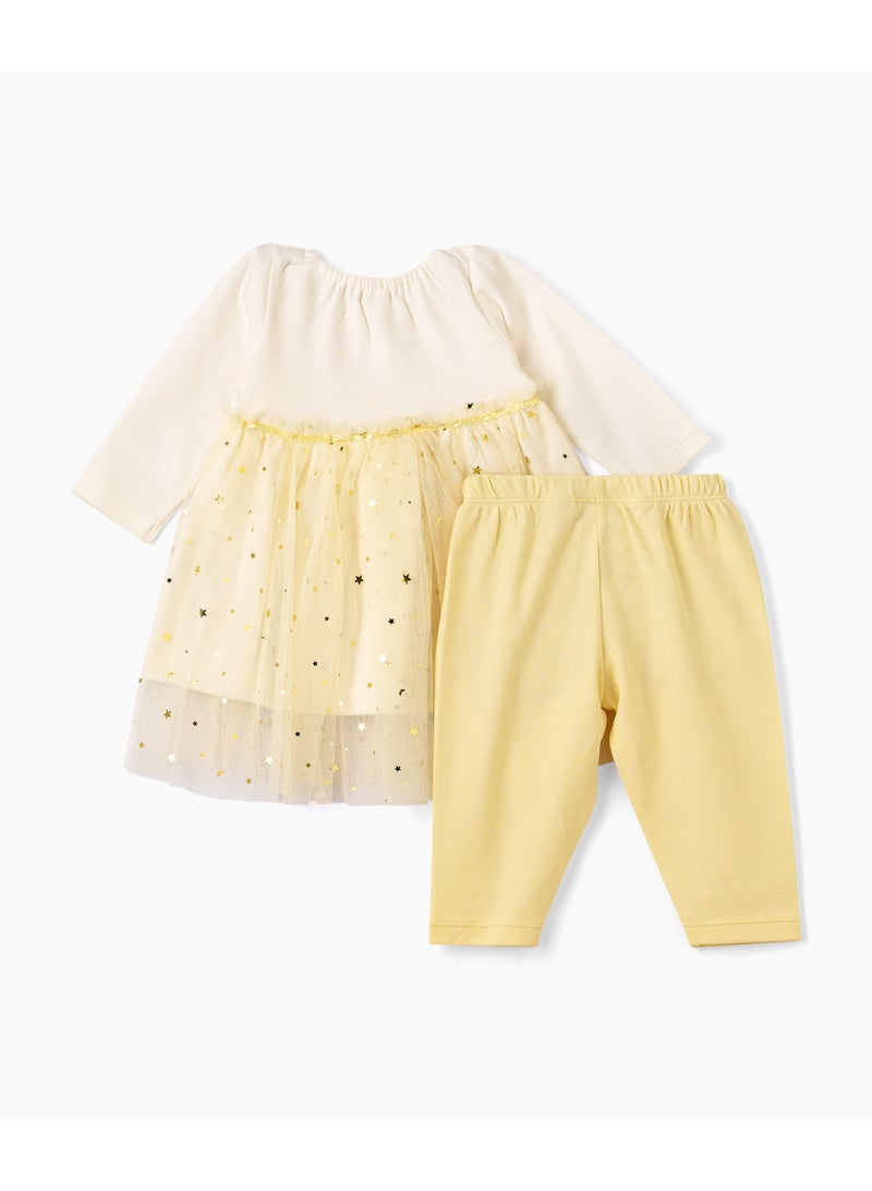 Tiny Hug BABY GIRLS DRESS WITH PANTS - Image 2